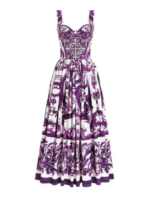 Dolce & Gabbana Robe Au Genou - Blanc