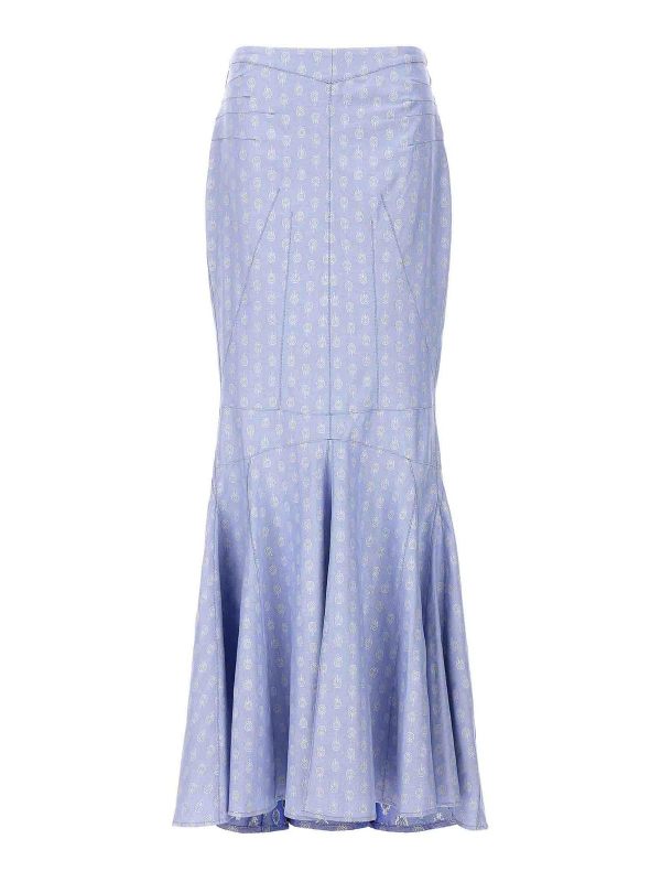 Etro Jupe Longue - Bleu Clair