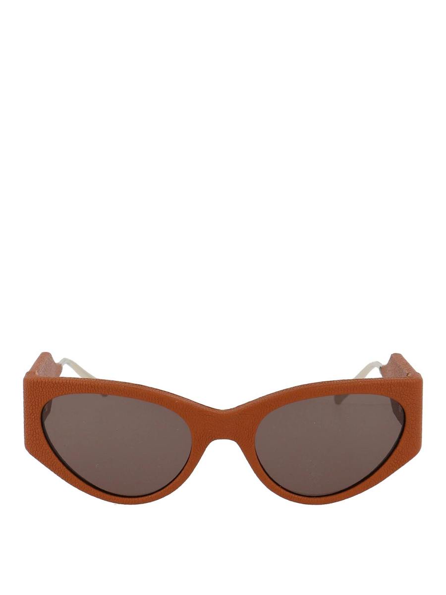 Ferragamo Lunettes De Soleil - Marron