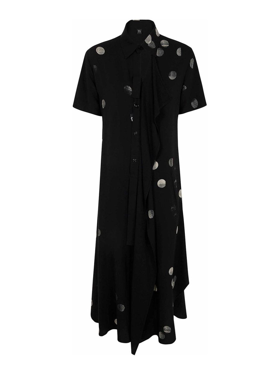 Y'S Robe Au Genou - Noir