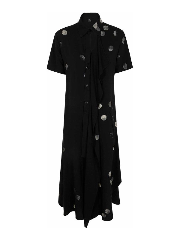 Y'S Robe Au Genou - Noir