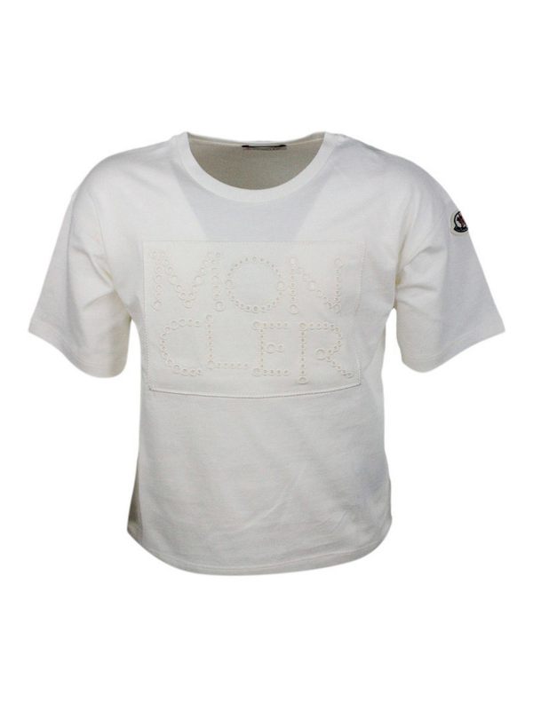 Moncler Jr T-Shirt - Crème