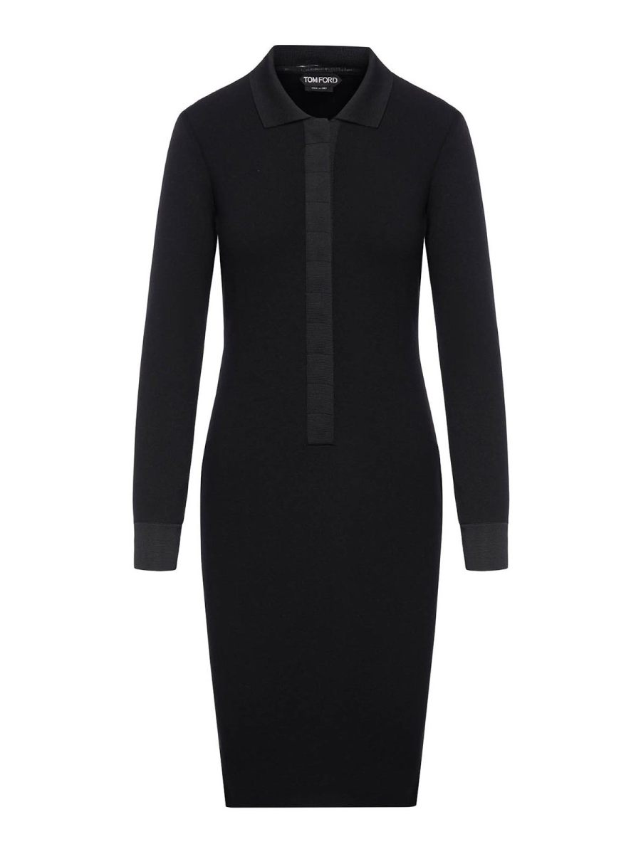 Tom Ford Robe Au Genou - Noir
