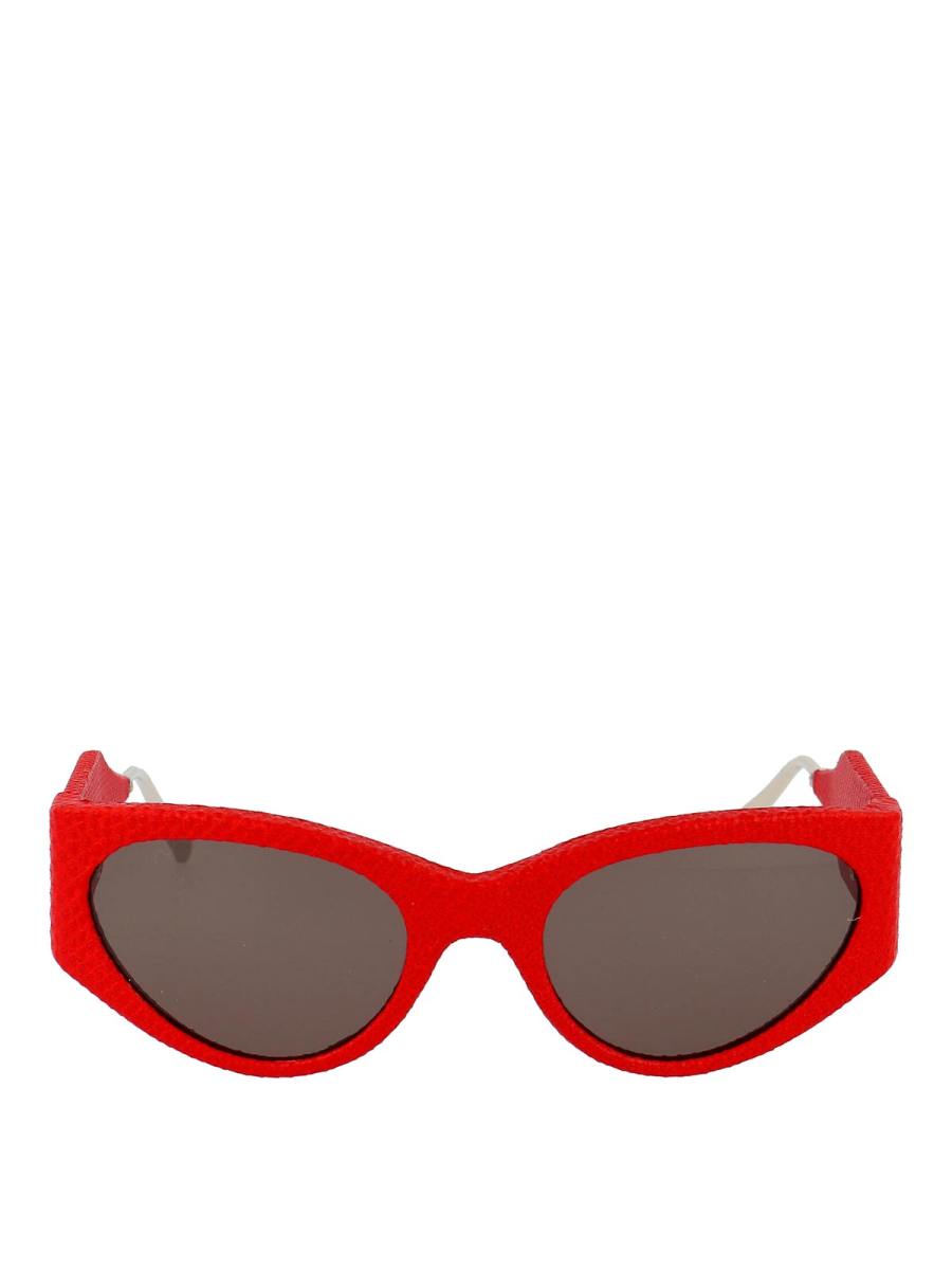 Ferragamo Lunettes De Soleil - Rouge