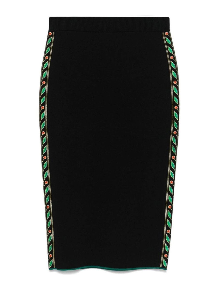 Casablanca Jupe Midi - Noir
