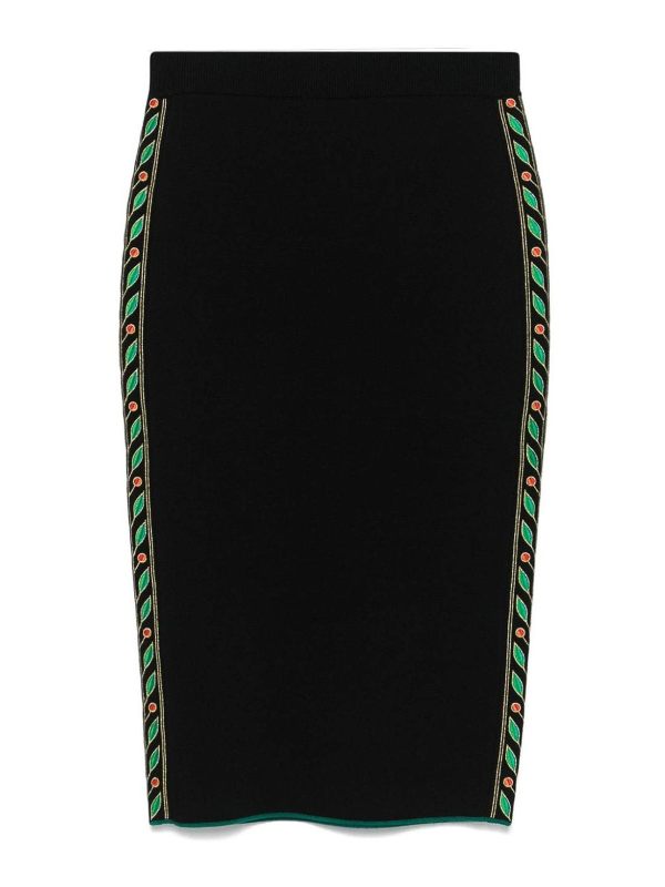Casablanca Jupe Midi - Noir