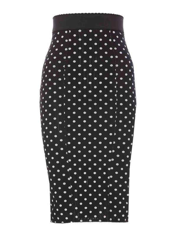 Dolce & Gabbana Jupe Midi - Noir