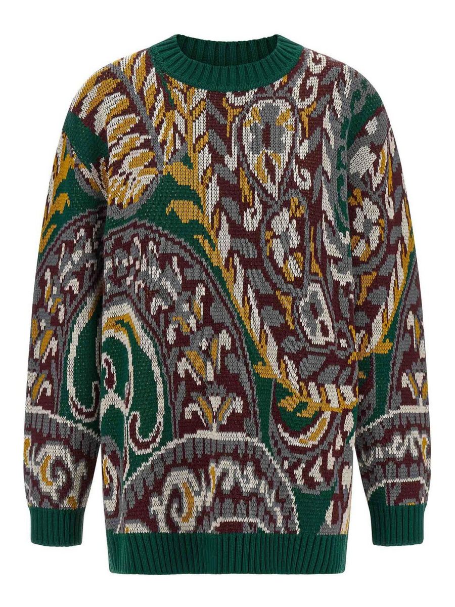 Etro Pull Col Rond - Multicolore