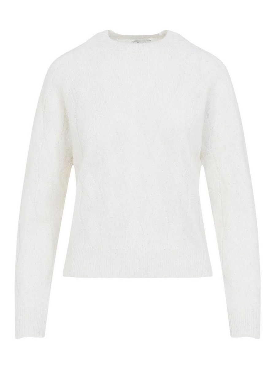 Peserico Pull Col Rond - Blanc