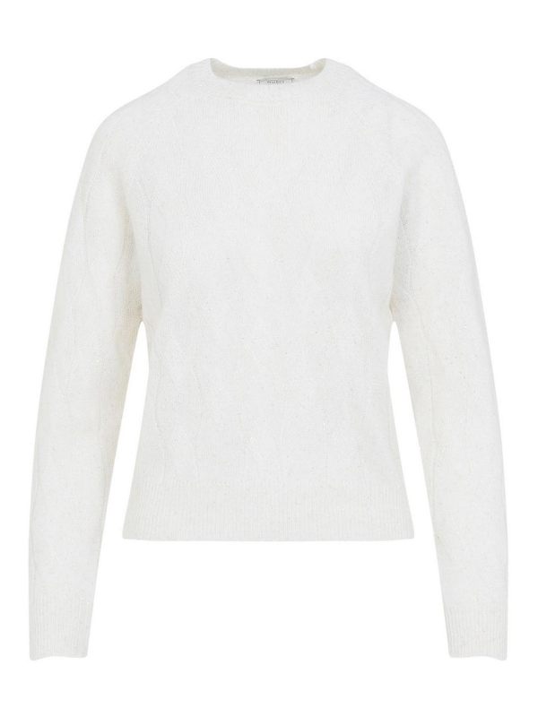 Peserico Pull Col Rond - Blanc