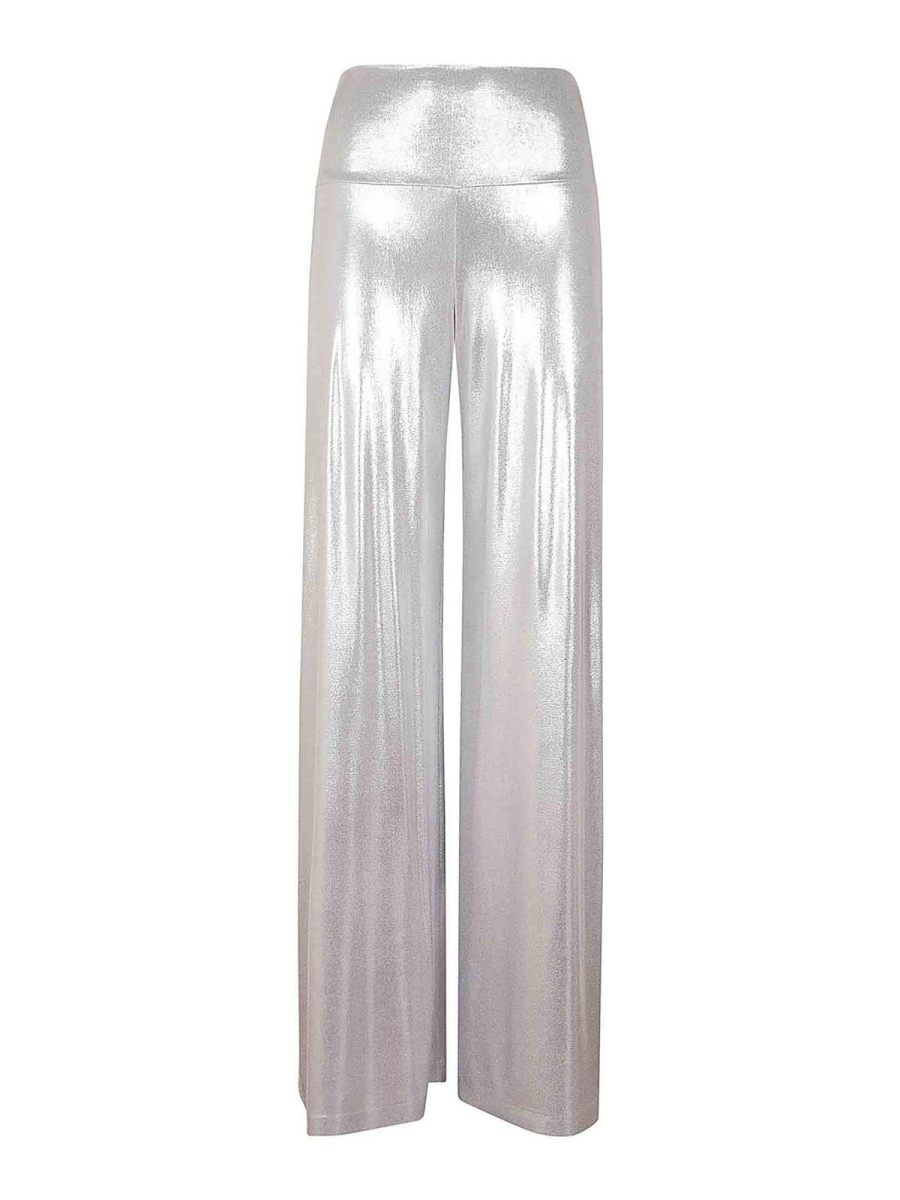 Norma Kamali Pantalons Décontractés - Argent