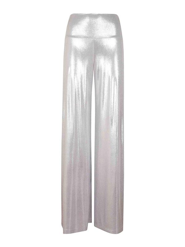 Norma Kamali Pantalons Décontractés - Argent