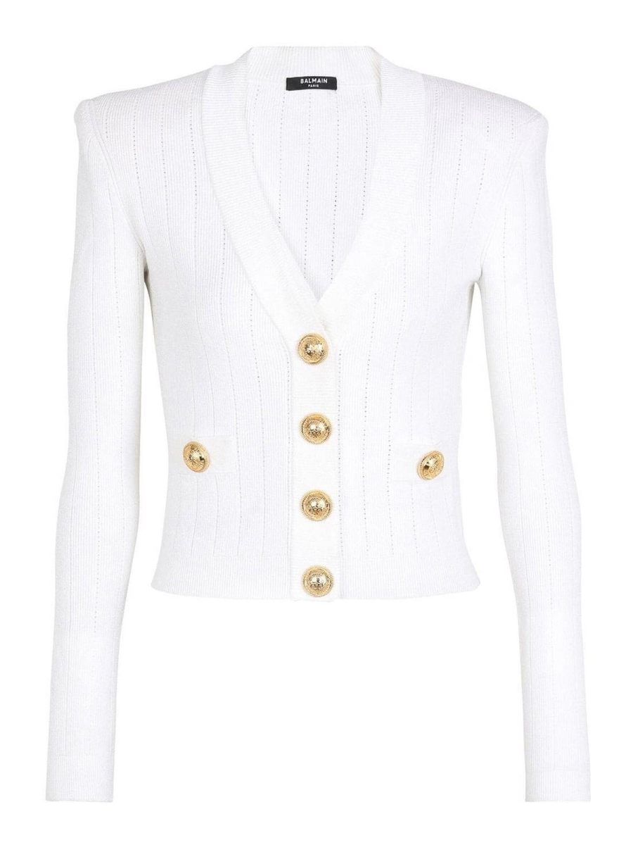Balmain Cardigan - Blanc