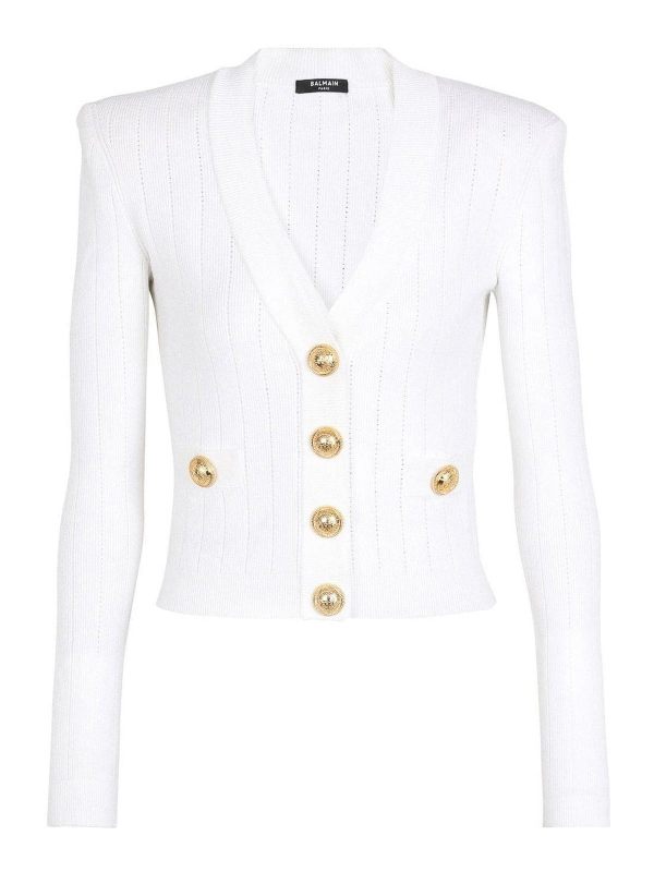 Balmain Cardigan - Blanc