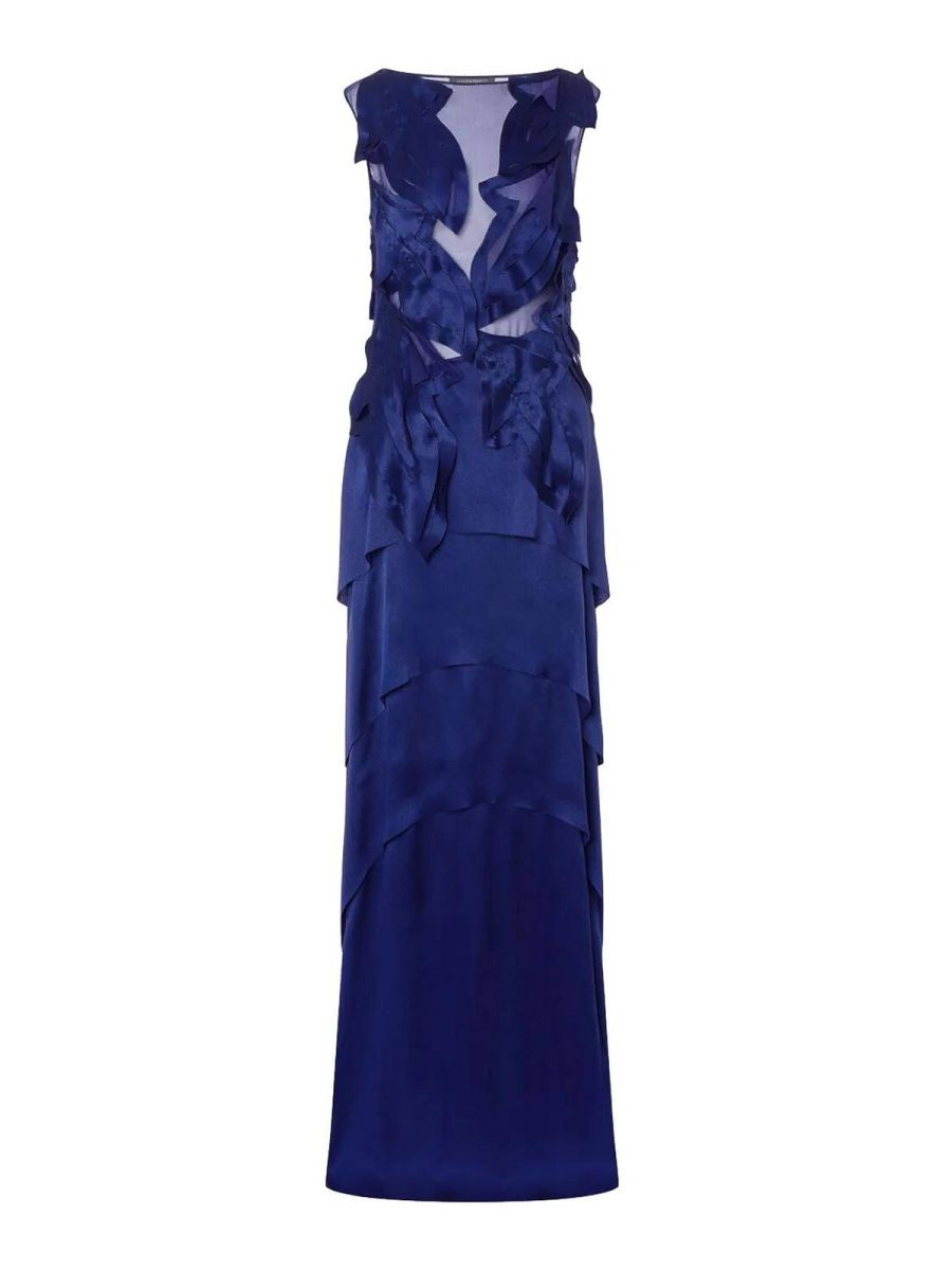 Alberta Ferretti Robe De Soirée - Bleu