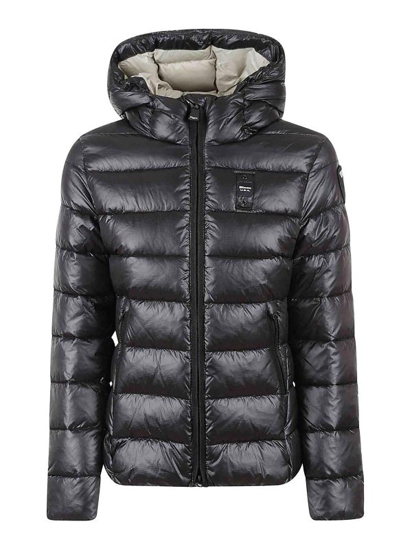 Blauer Manteau Au Genou - Noir