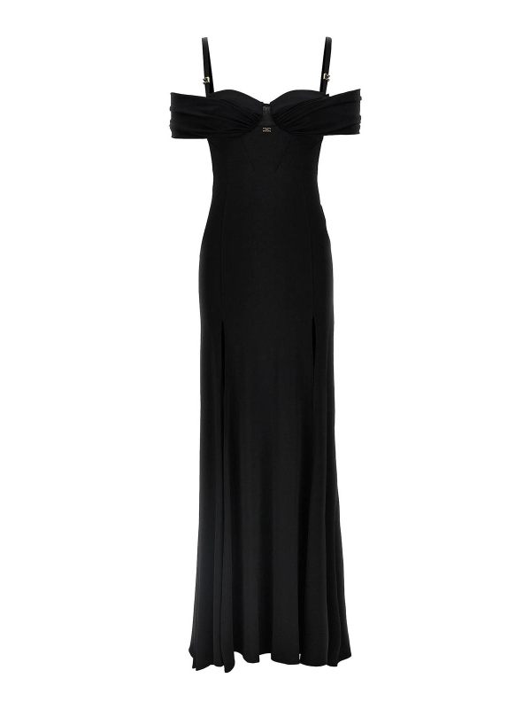 Elisabetta Franchi Robe Au Genou - Noir