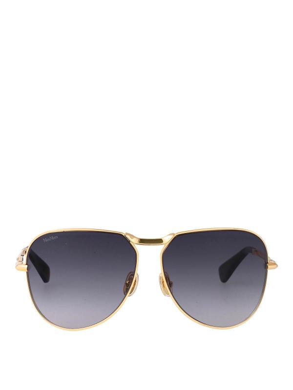 Max Mara Lunettes De Soleil - Or