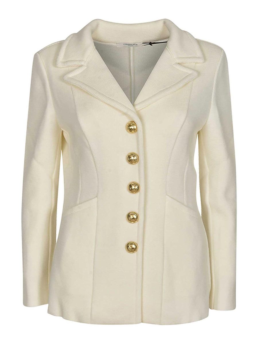 Charlott Veste Casual - Blanc