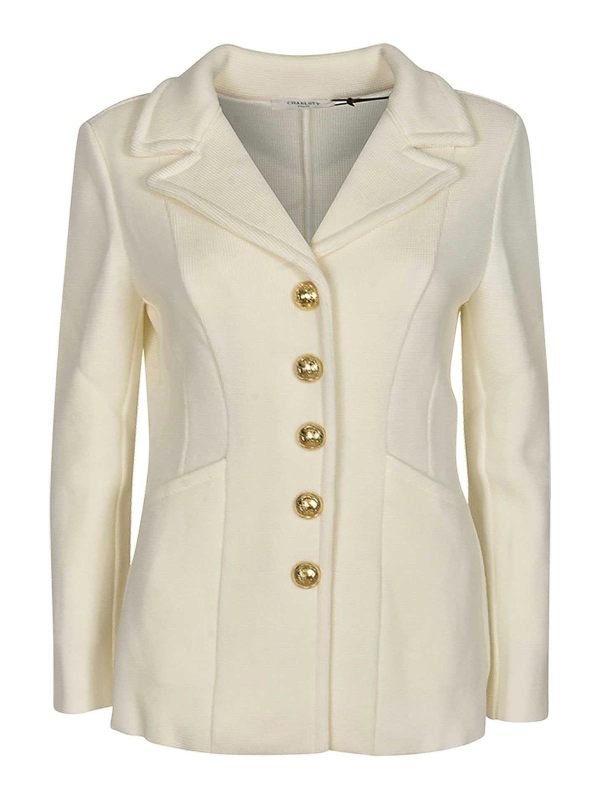 Charlott Veste Casual - Blanc