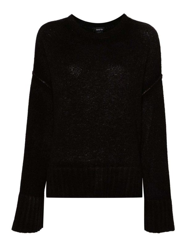 Avant Toi Pull Col Rond - Violet Foncé