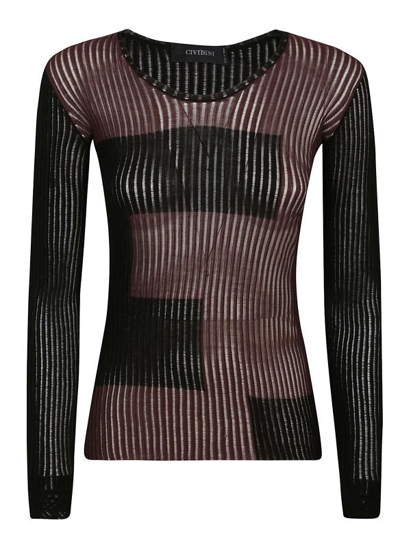 Cividini Pull Col Rond - Noir