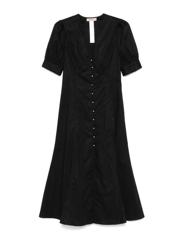 Twinset Robe Au Genou - Noir