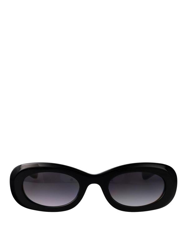 Alexander Mcqueen Lunettes De Soleil - Noir