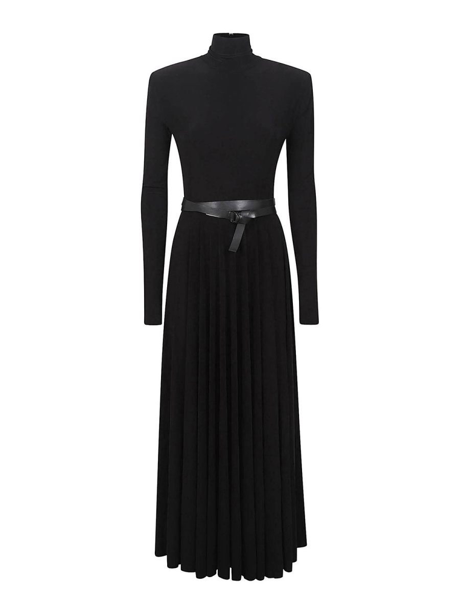 Norma Kamali Robe Au Genou - Noir