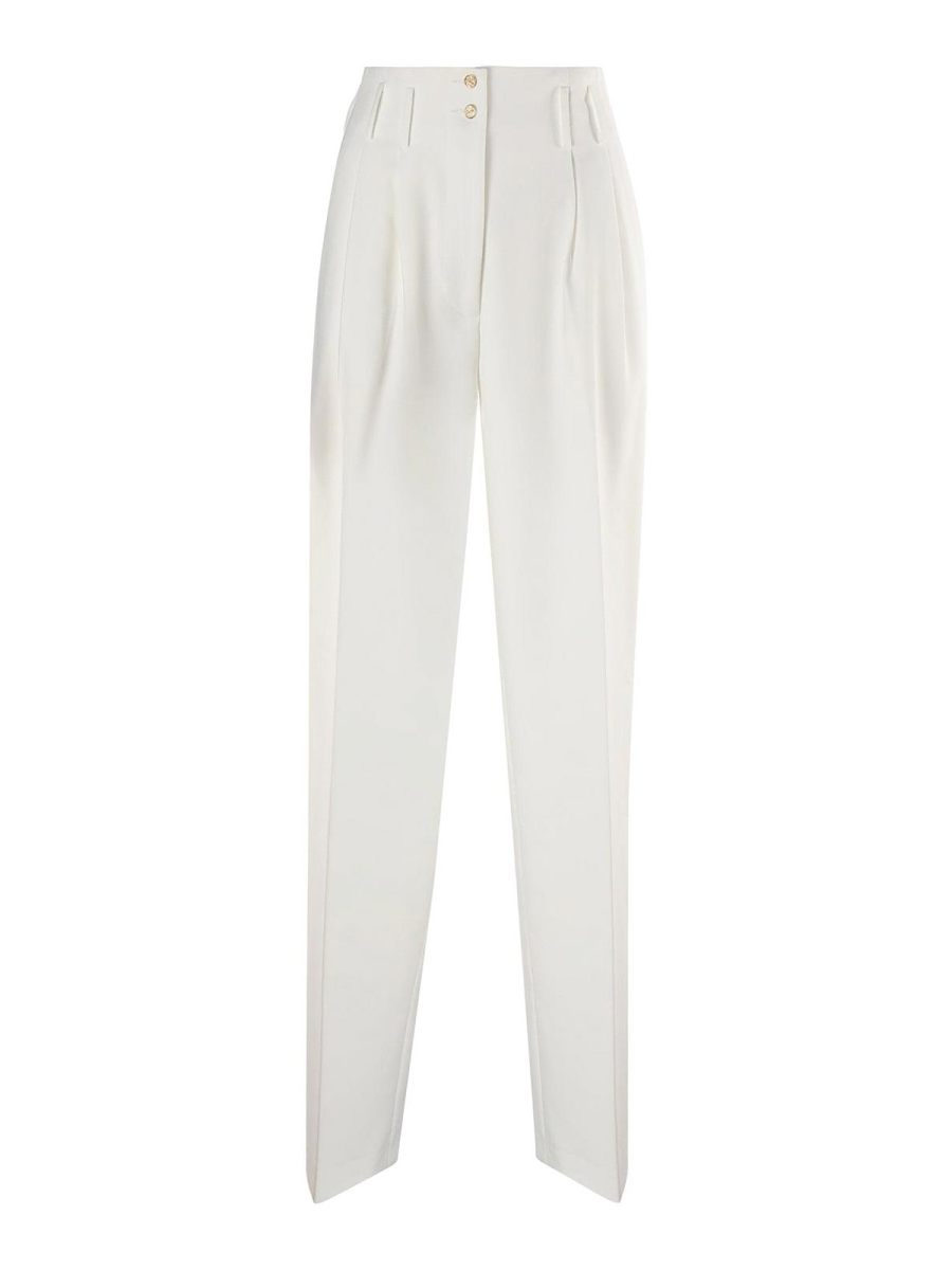 Genny Pantalons Décontractés - Blanc