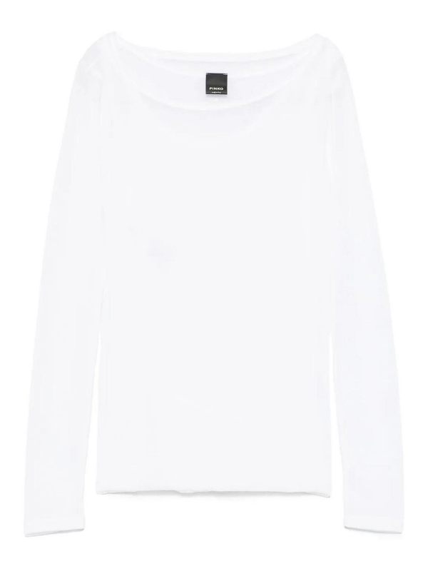 Pinko Pull Col Rond - Blanc