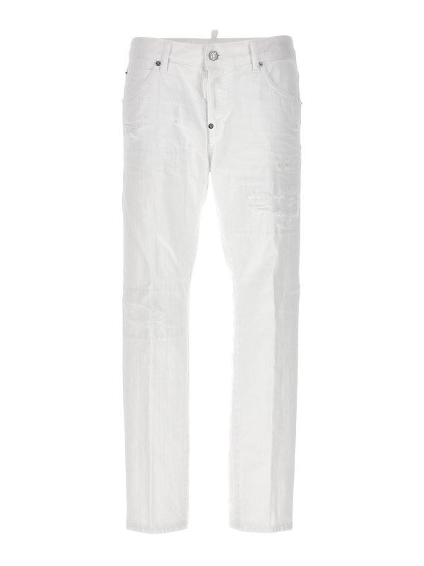 Dsquared2 Jean Droit - Blanc