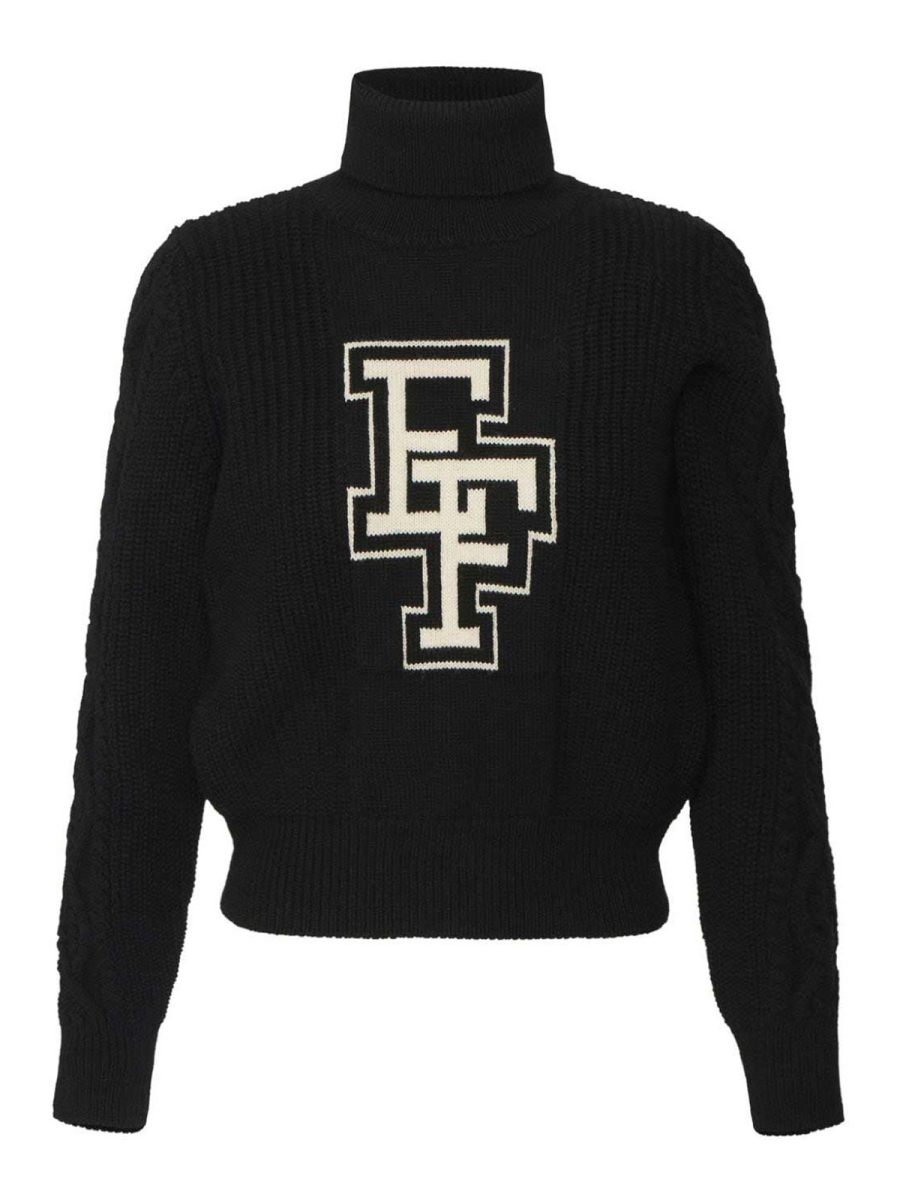Elisabetta Franchi Pull Col Rond - Noir