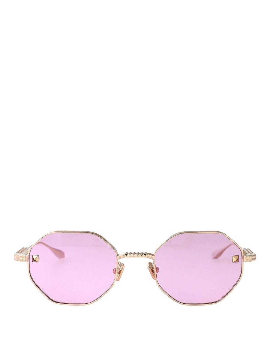 Valentino Garavani Lunettes De Soleil - Or