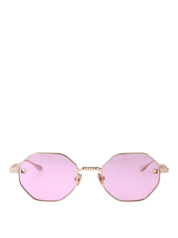 Valentino Garavani Lunettes De Soleil - Or