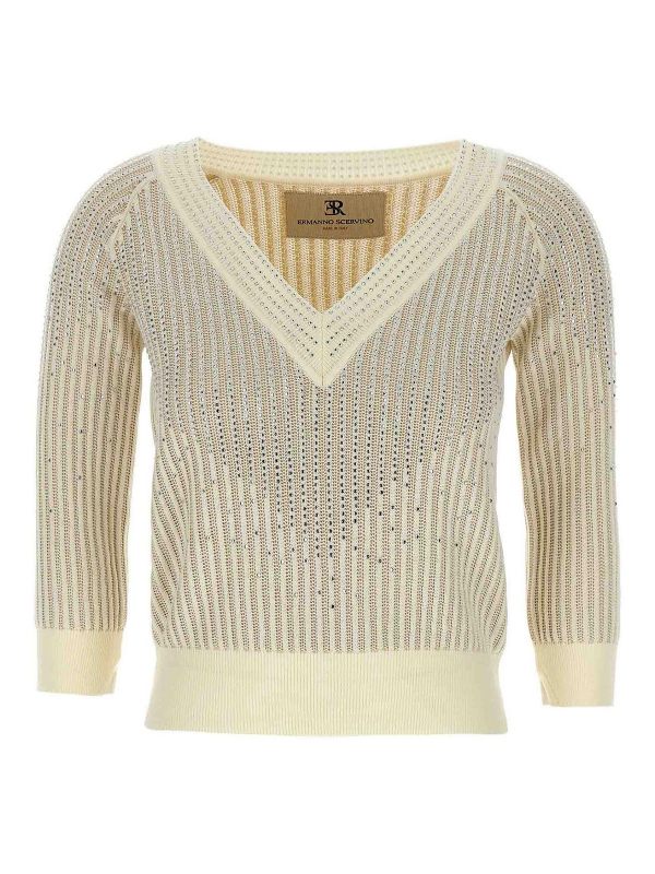 Ermanno Scervino Cardigan - Blanc