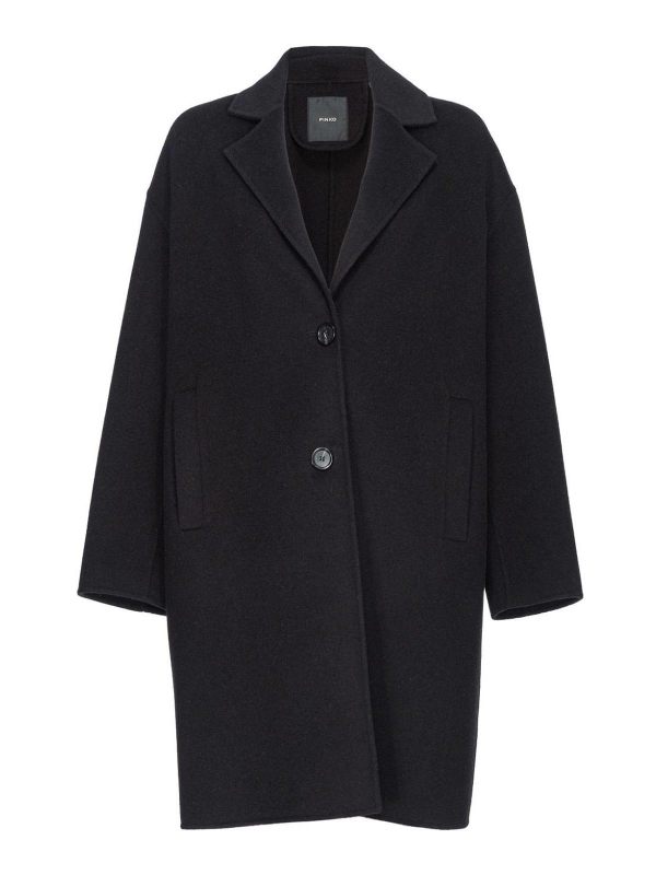 Pinko Manteau Court - Noir
