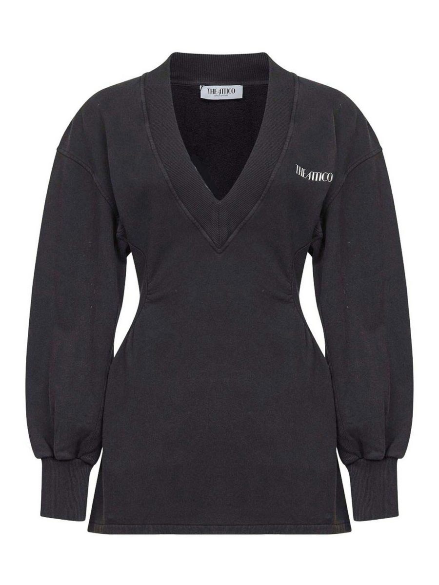 The Attico Robe Courte - Noir