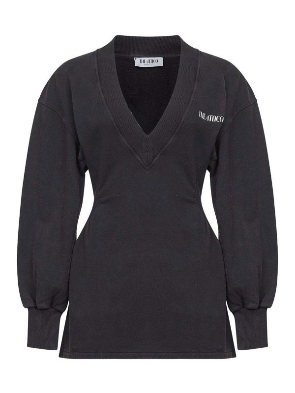 The Attico Robe Courte - Noir