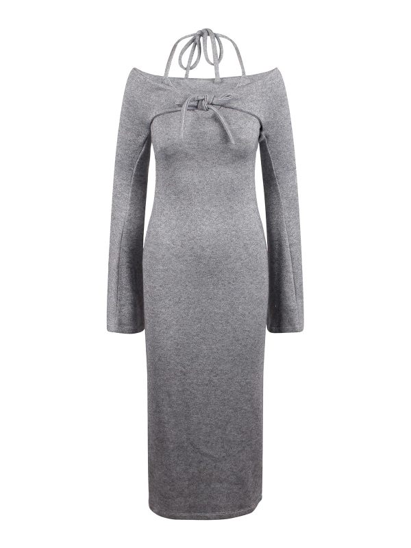 Les Filles D'Eva Robe Au Genou - Gris