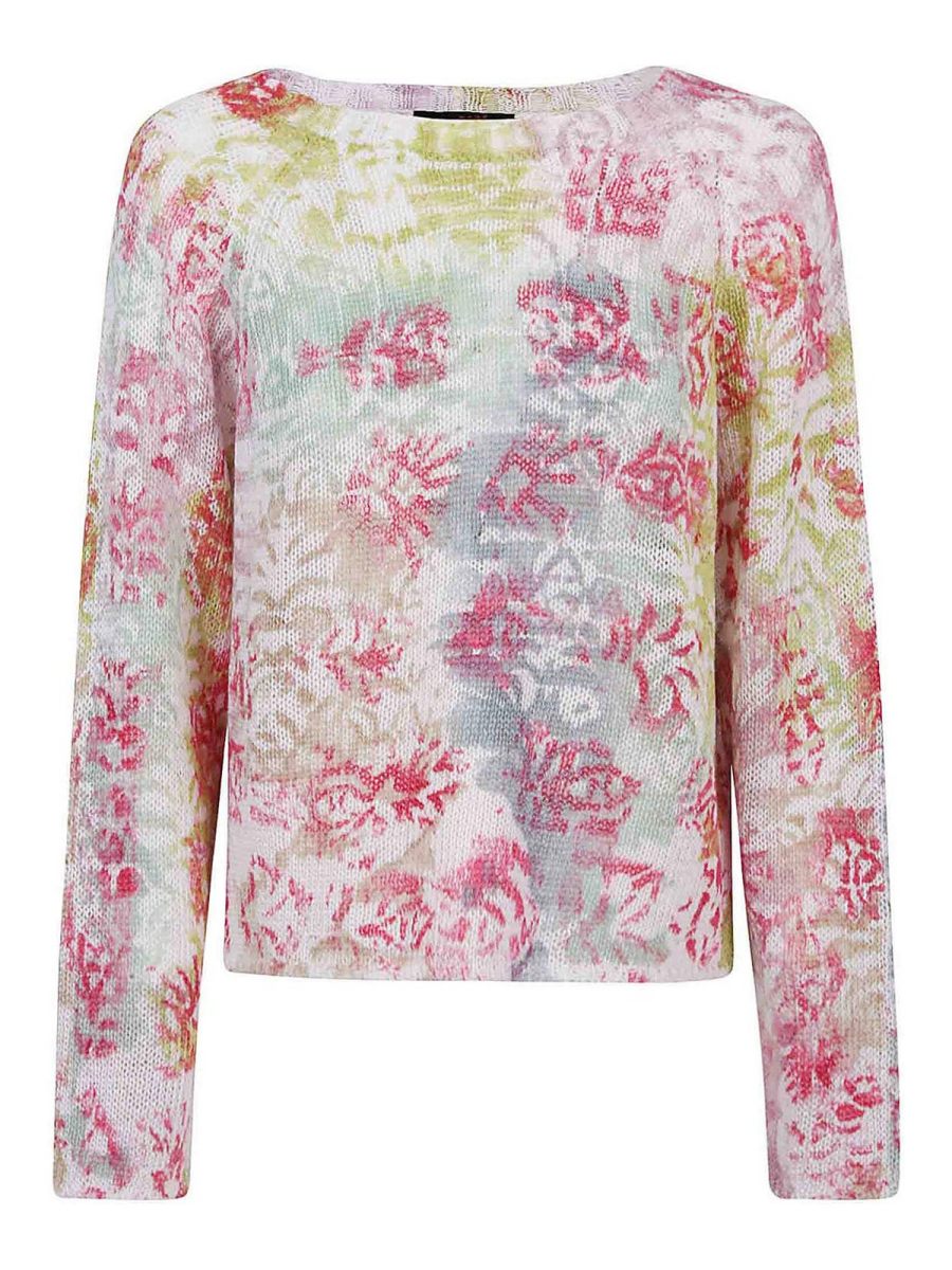 Cividini Pull Col Bateau - Multicolore