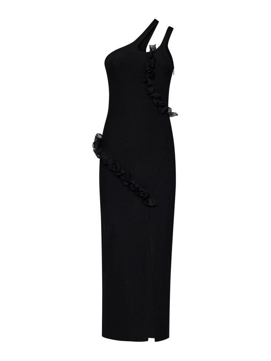 Nensi Dojaka Robe Au Genou - Noir