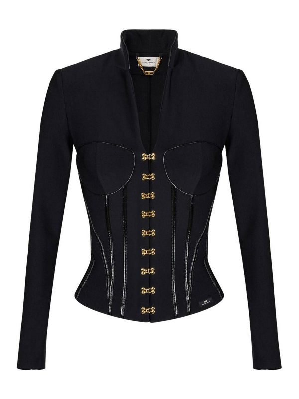 Elisabetta Franchi Veste Casual - Noir