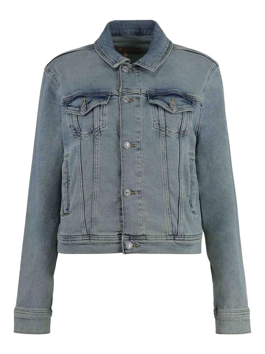 7 For All Mankind Veste En Jean - Bleu