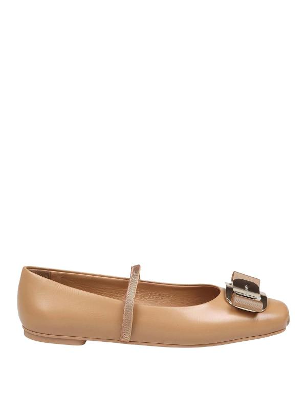 Ferragamo Ballerines - Camel