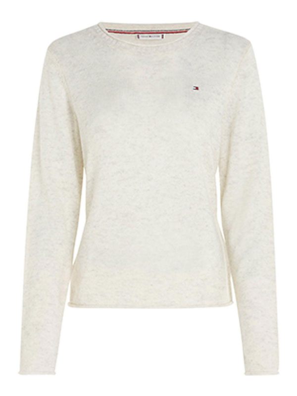 Tommy Hilfiger Pull Col Rond - Blanc