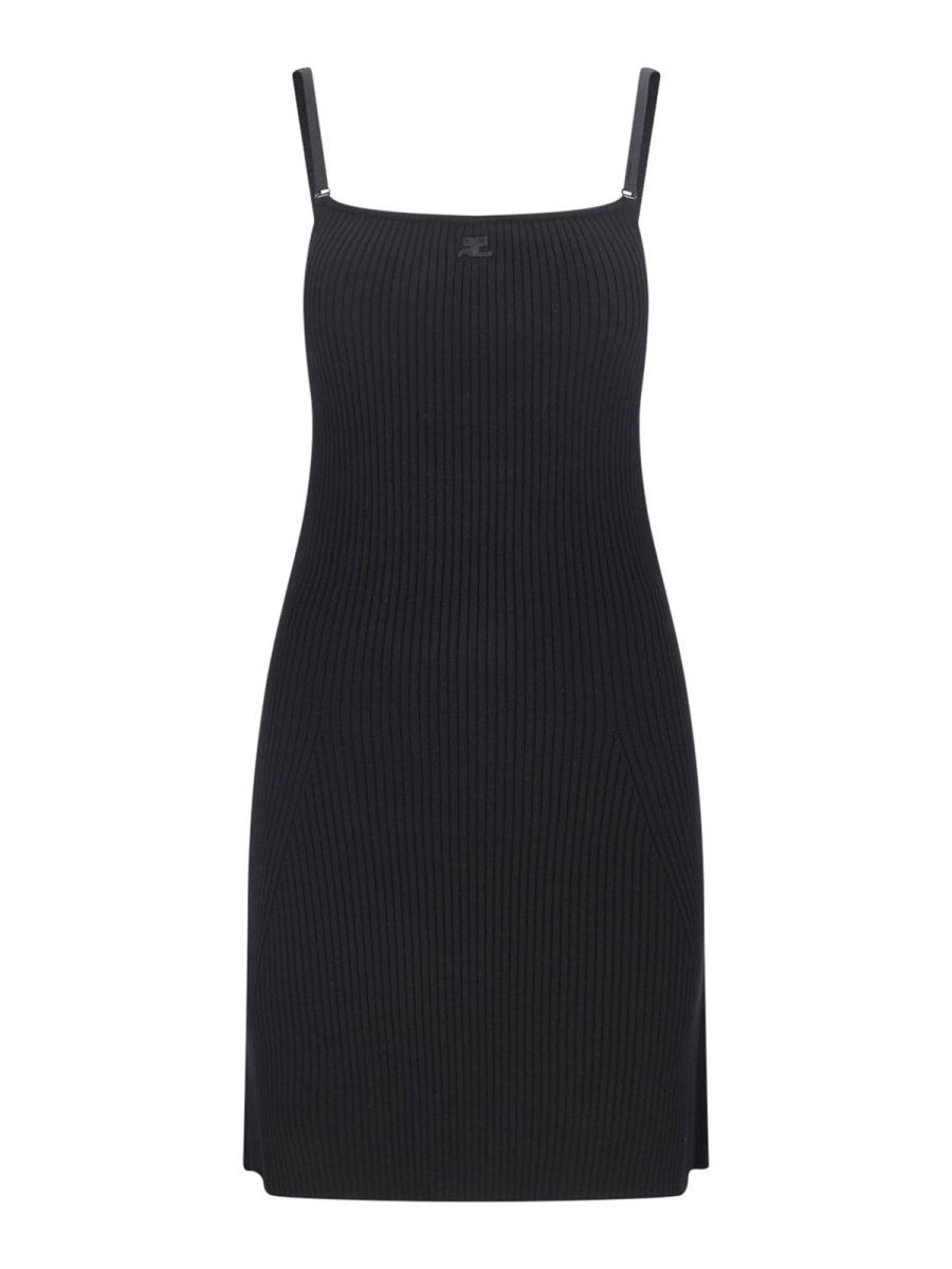 Courreges Robe Courte - Noir