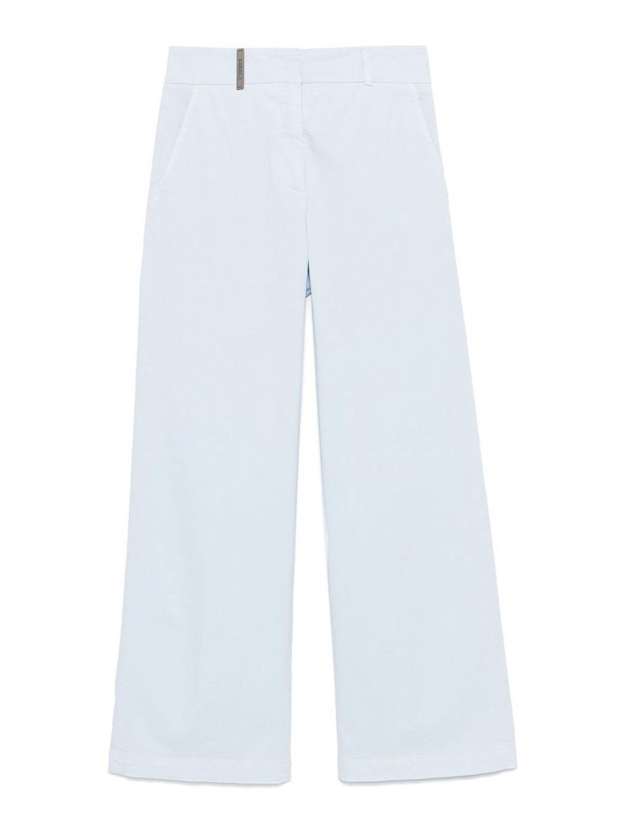 Peserico Pantalons Décontractés - Bleu Clair