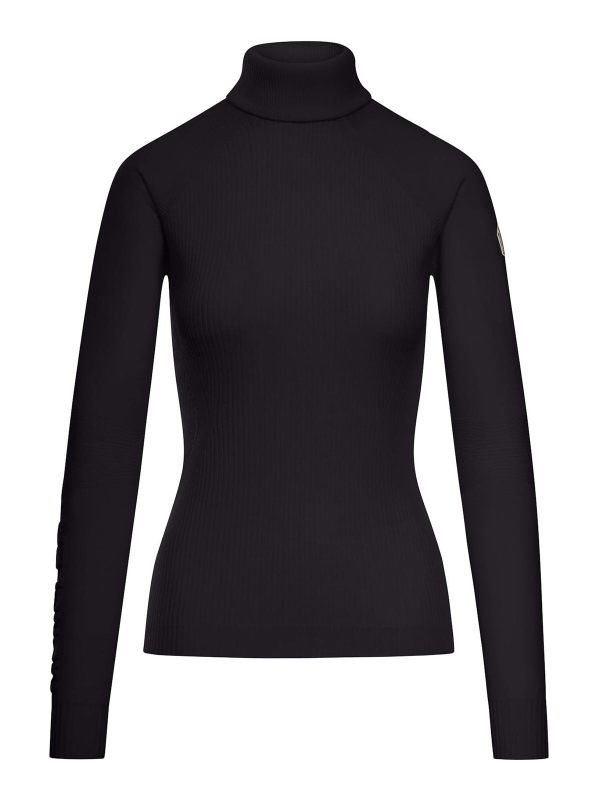Moncler Pull Col Rond - Noir