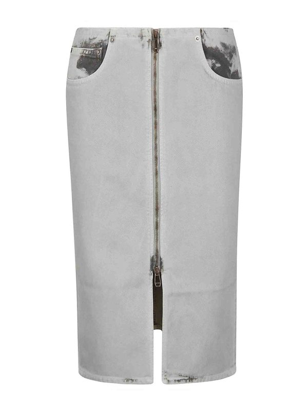 Haikure Jupe Midi - Gris